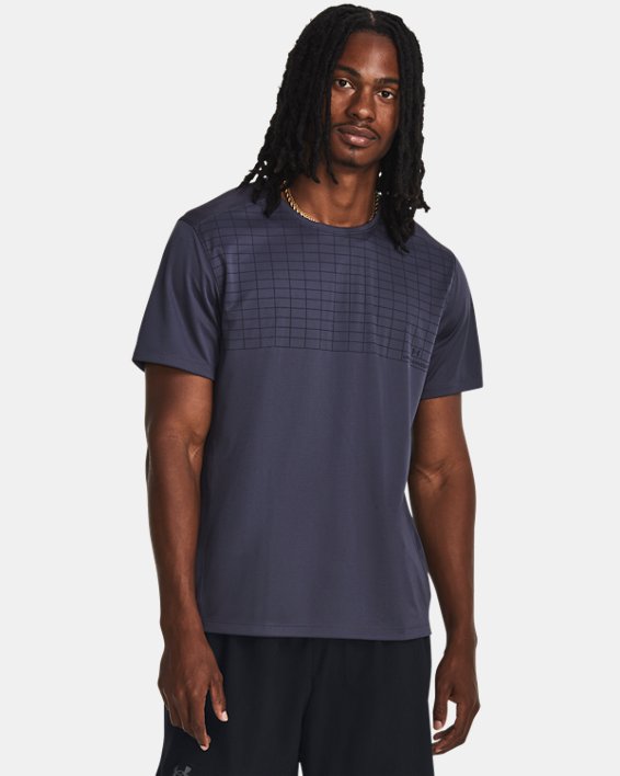 Men's UA Speed Stride Graphic Short Sleeve in Gray image number 0